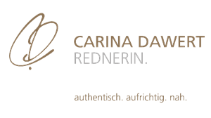 Logo Carina Dawert. Rednerin.