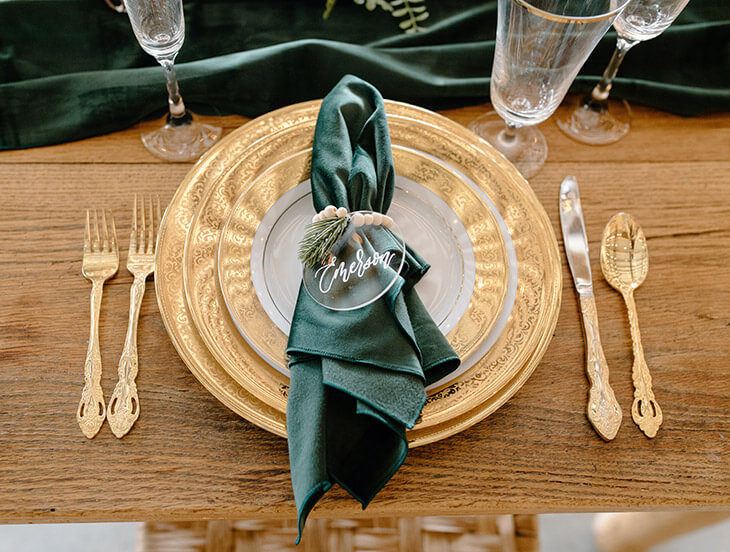 Platzkärtchen als Gastgeschenk