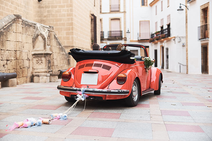Hochzeitsbrauch Hochzeitsauto Dosen