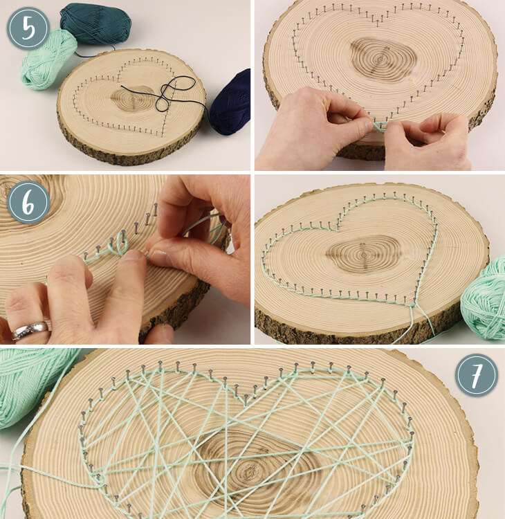 Geldgeschenk zur Hochzeit - Fadenbild Anleitung