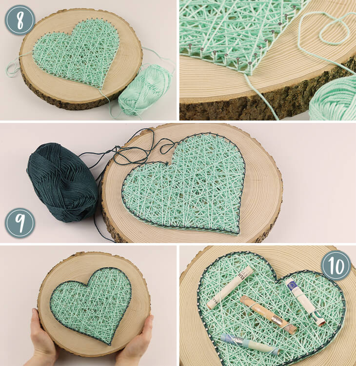 Geldgeschenk zur Hochzeit - Fadenbild Anleitung