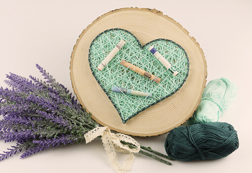 DIY Hochzeitsgeschenk Fadenbild als Geldgeschenk