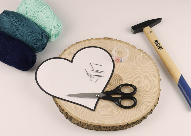 Geldgeschenk zur Hochzeit - Fadenbild Material