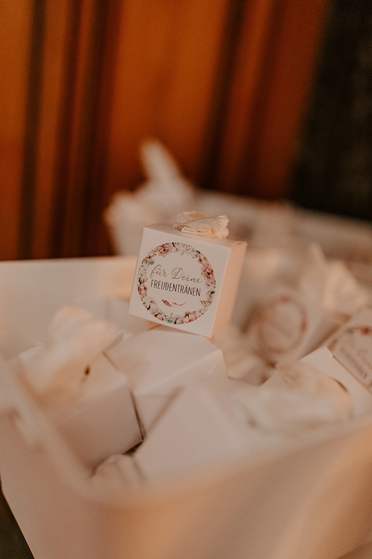 Freudentränen-Boxen für die Hochzeit