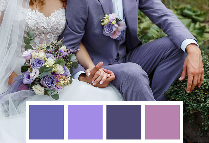 Hochzeit feiern in der Trendfarbe des Jahres: Very Peri