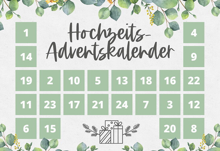 Hochzeits-Adventskalender 2021