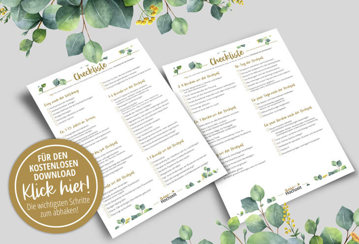 Checkliste Hochzeit Gratis Download