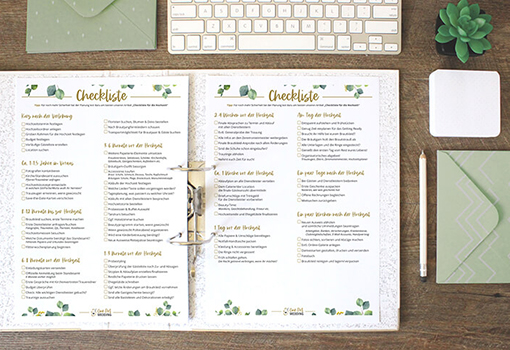 Die große Hochzeits-Checkliste inklusive Download